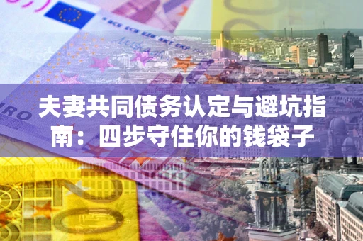 武汉夫妻共同债务认定与避坑指南：四步守住你的钱袋子