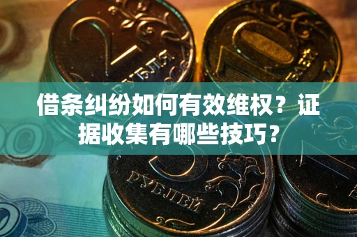 武汉借条纠纷如何有效维权？证据收集有哪些技巧？