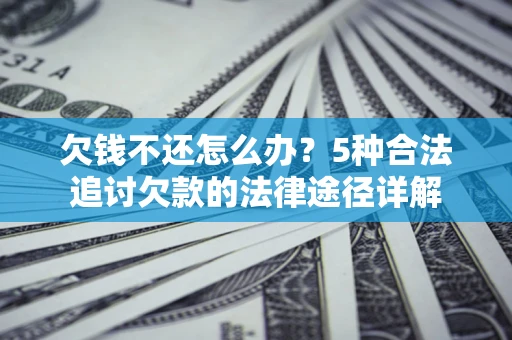武汉欠钱不还怎么办？5种合法追讨欠款的法律途径详解