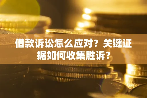 武汉借款诉讼怎么应对？关键证据如何收集胜诉？