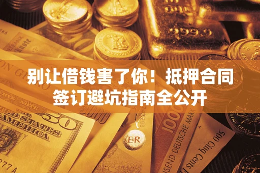 武汉别让借钱害了你！抵押合同签订避坑指南全公开