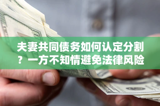 武汉夫妻共同债务如何认定分割？一方不知情避免法律风险必看！